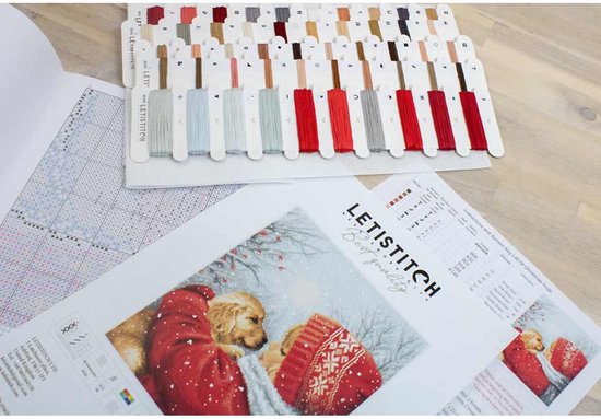 Kit de broderie - Câlins de Noël L8019