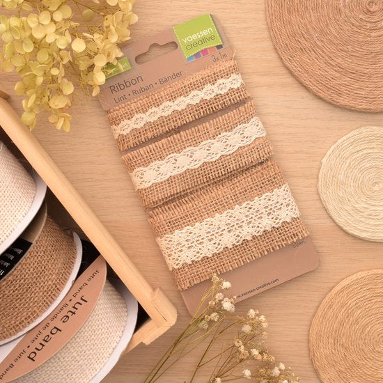 Ribbon Jute/Lace - Design 2