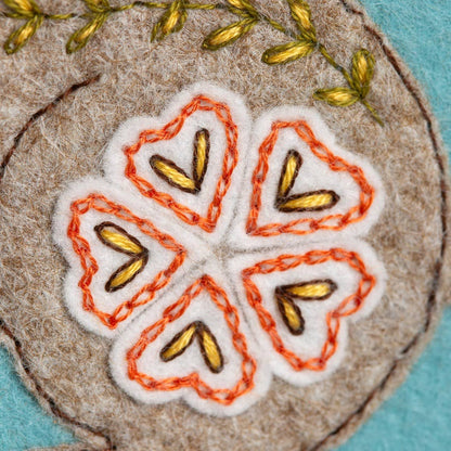 Embroidery Kit with Felt Applique - Wild Hare