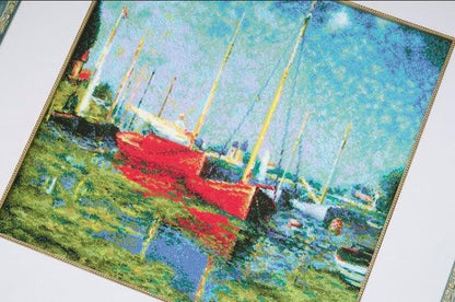 Embroidery kit - Argenteuil, After C. Monet's Painting 1779
