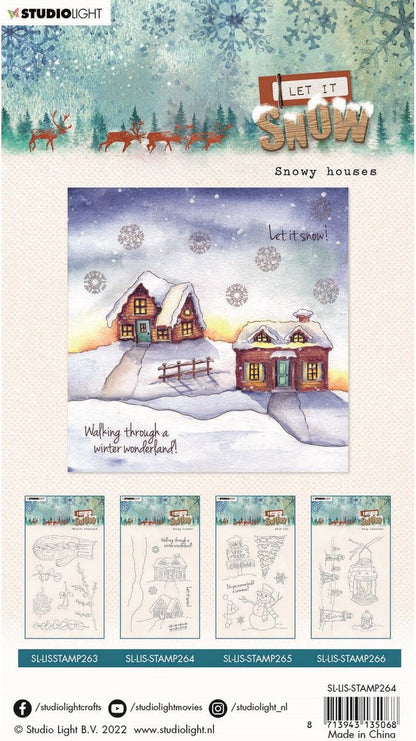 Clear Stamp - Let it Snow - Snowy Houses 264