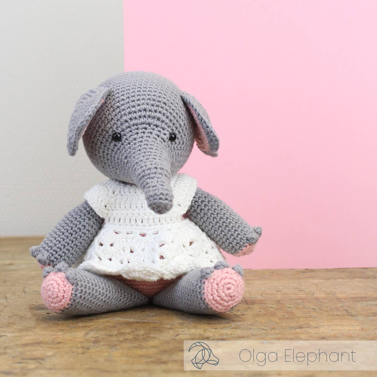 DIY Crochet Kit - Olga Elephant