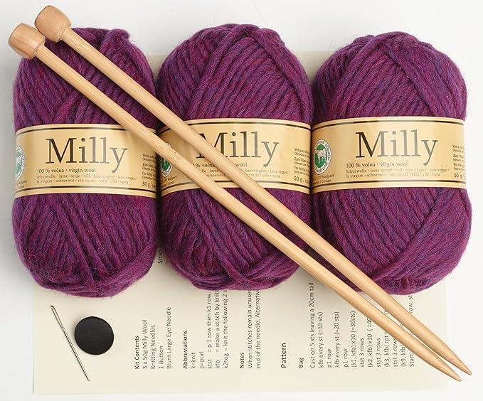 sac bandoulière pour trousse de tricot