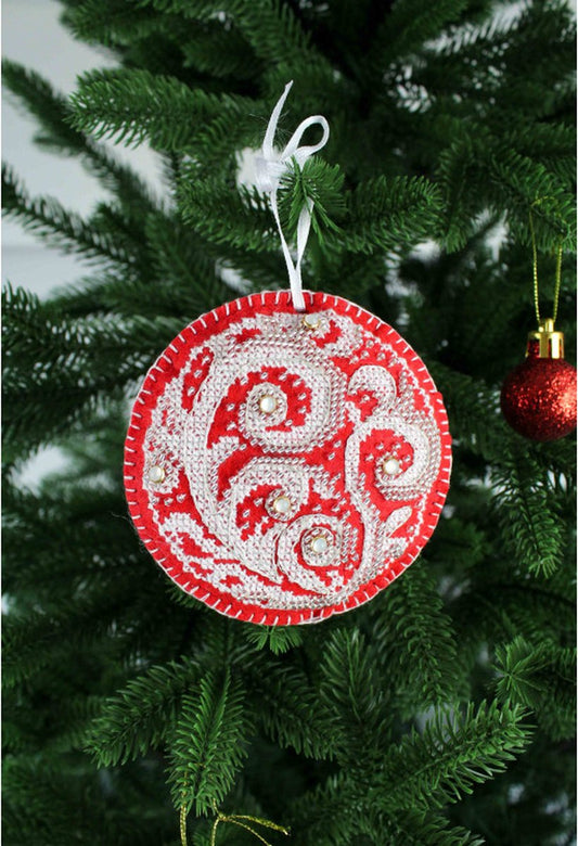 Borduurpakket Kerstboomhanger - Frost Patterns: Ball ST-1094