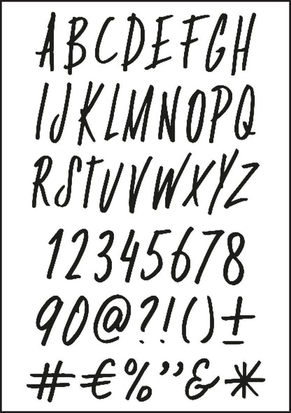 Clear Stamp - A6 Alphabet Funky