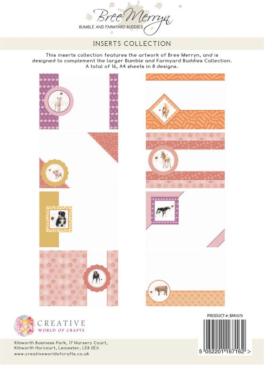 Collection d'inserts Bree Merryn Art Bumble &amp; Farmyard Friends