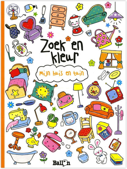 Zoek en Kleur - Mijn Huis en Tuin
