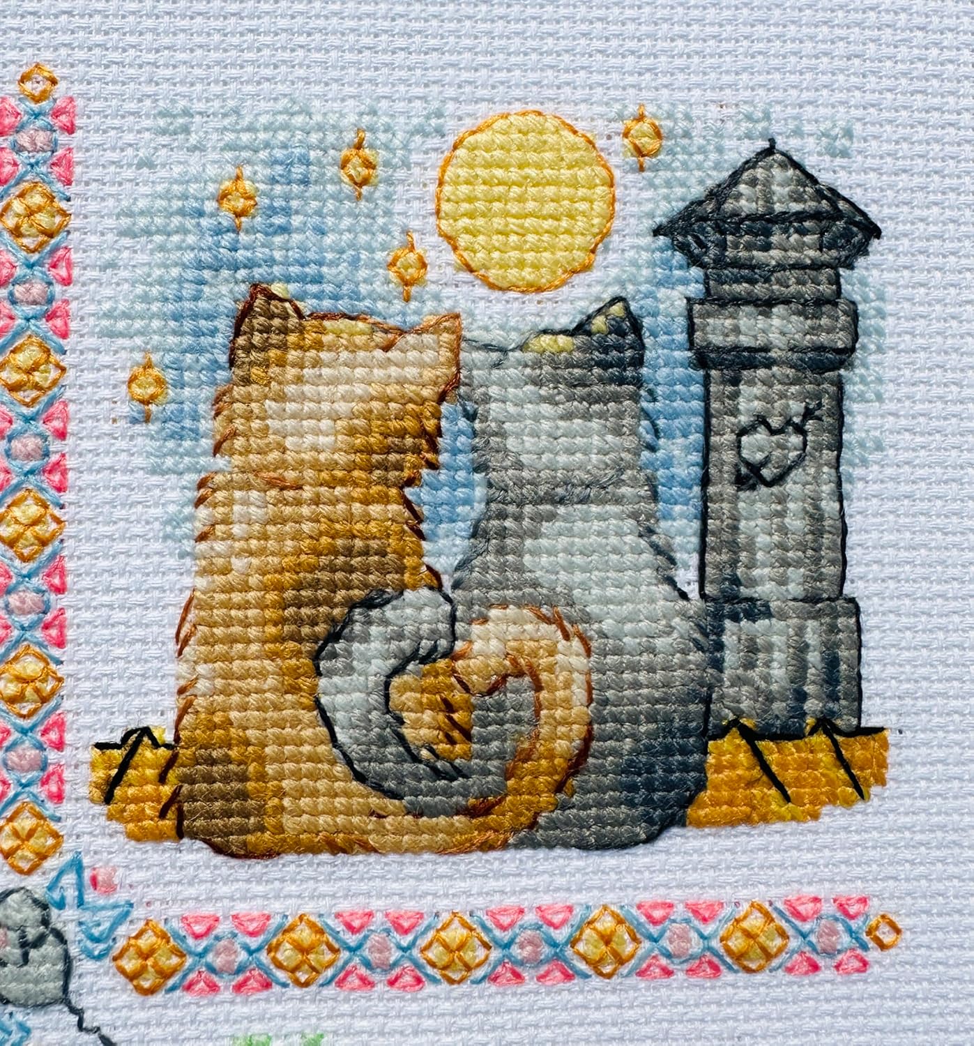 Embroidery kit - Cat Calendar 2136