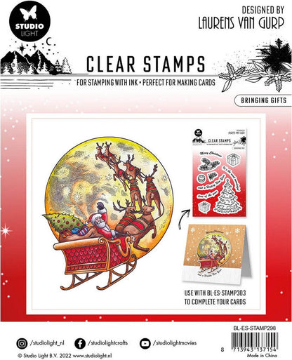 Clear Stamp - Christmas Essentials - Bringing Gifts 298