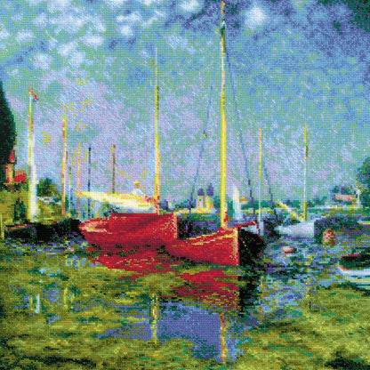Embroidery kit - Argenteuil, After C. Monet's Painting 1779