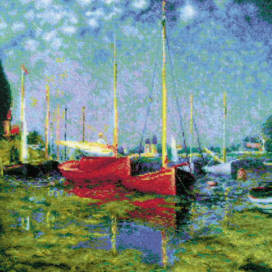 Embroidery kit - Argenteuil, After C. Monet's Painting 1779