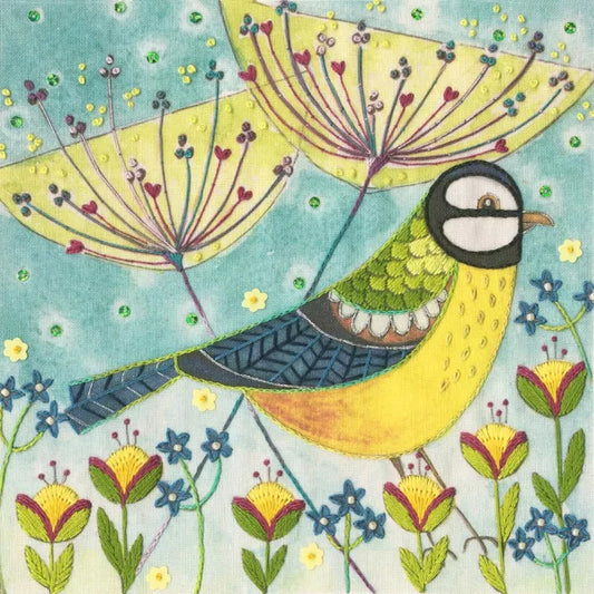 Embroidery Kit - Flights of Fancy Embroidery: Blue Tit ELH06