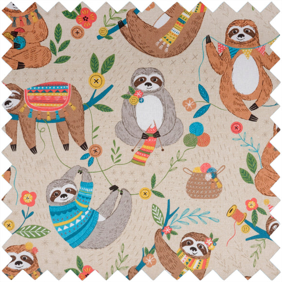 Knitting bag - Sloth - 16x43x17 cm