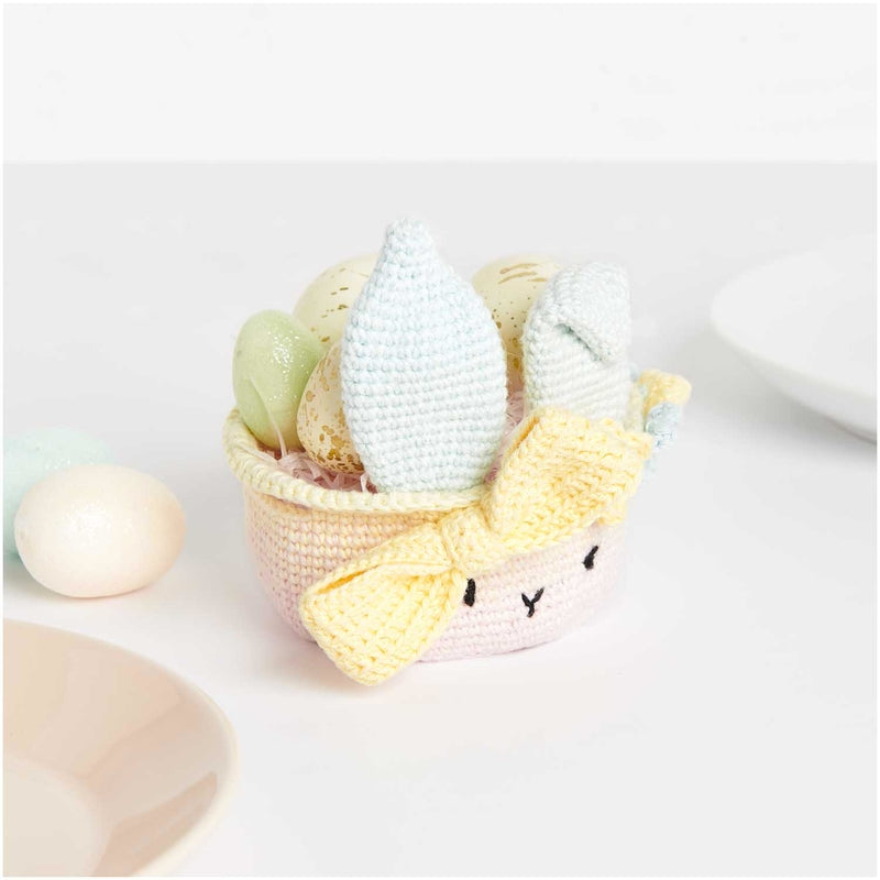 DIY Haakpakket - Ricorumi Paasmandje Konijn - Pastel