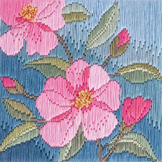 Kit de broderie point de tension - Camélias DWSLS14