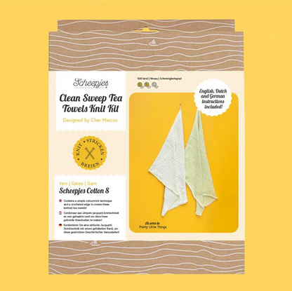 Scheepjes Beginner Knitting Kit - Clean Sweep Tea Towels