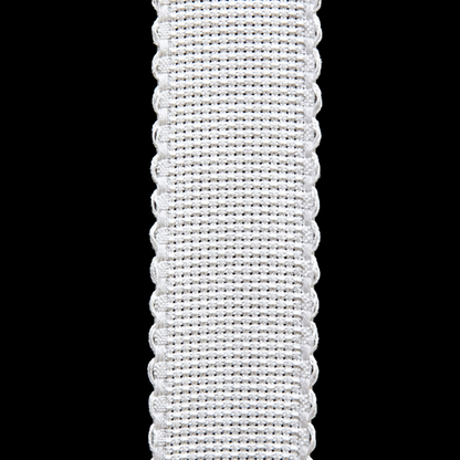 Embroidery ribbon Aida 14 ct - 3/5/7 cm - White