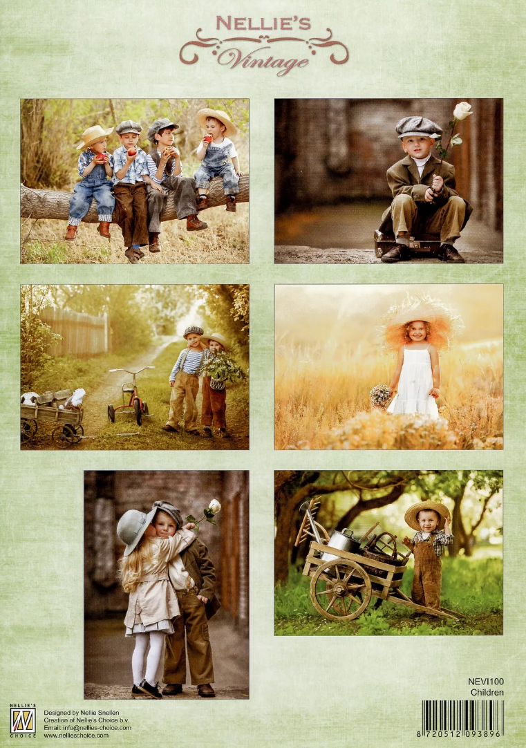 3D Cutting Sheet - Combi Set Vintage Children COMBNN001