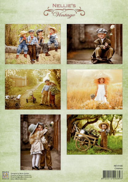 3D Cutting Sheet - Combi Set Vintage Children COMBNN001