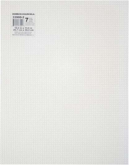 Toile plastique 7 ct - 26x34 cm - Couleurs variées