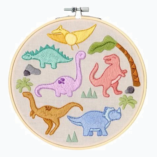 Embroidery kit - Dinosaurs