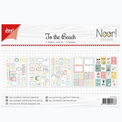 3D Knipvel - Combi Set Noor - Labelvellen At The beach 6011/0428
