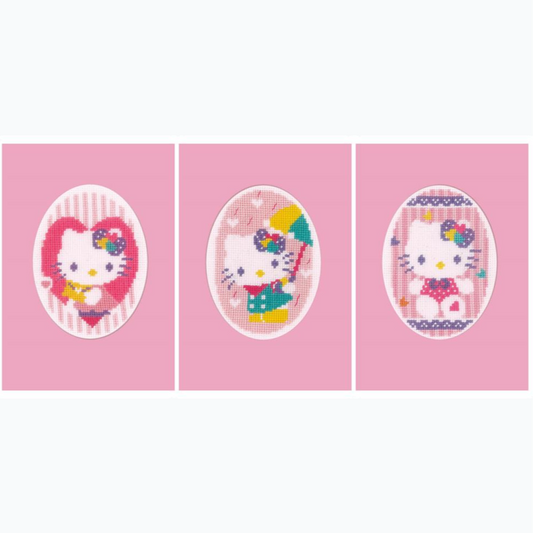 Greeting Card Embroidery Kit - Hello Kitty - Set of 3 PN-0174595