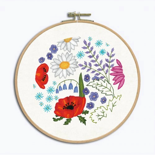 Embroidery Kit Free Embroidery - Flowers: Poppy