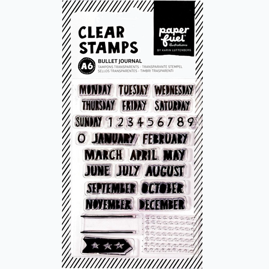 Clear Stamp - A6 Bullet Journal