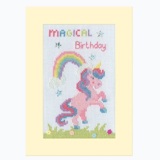Greeting Card Embroidery Kit - Magical Birthday XGC49