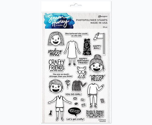 Clear Stamp - Simon Hurley - Dudettes HUR75424