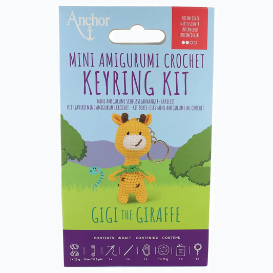 Anchor Mini Amigurumi Haak Kit - Sleutelhanger Giraf
