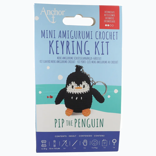 Anchor Mini Amigurumi Haak Kit - Sleutelhanger Pinguïn