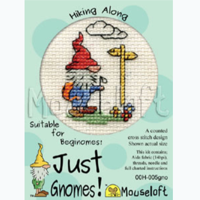 Embroidery kit Just Gnomes - Hiking Along