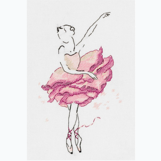 Embroidery kit - Ballerina, Rose