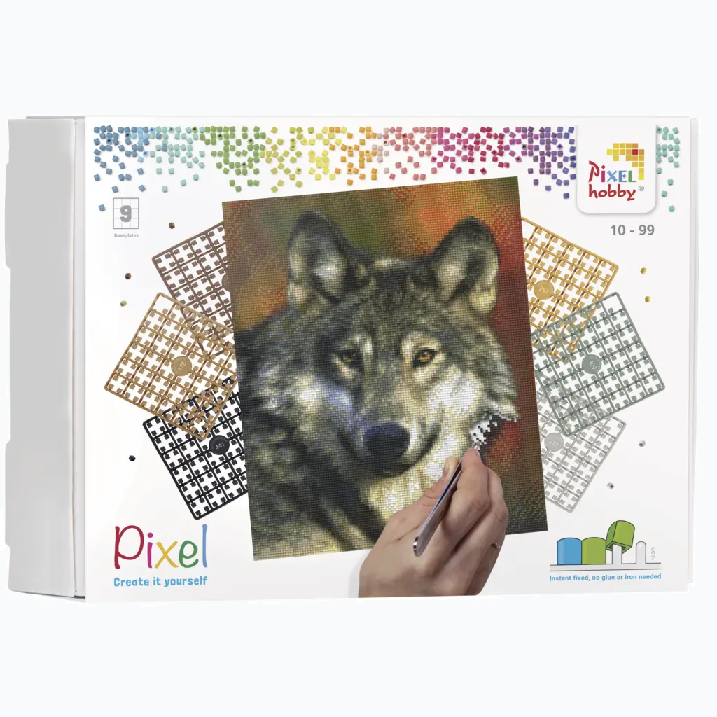 Pixelhobby - Pixel Classic 9 Basisplaten - Wolf 90047