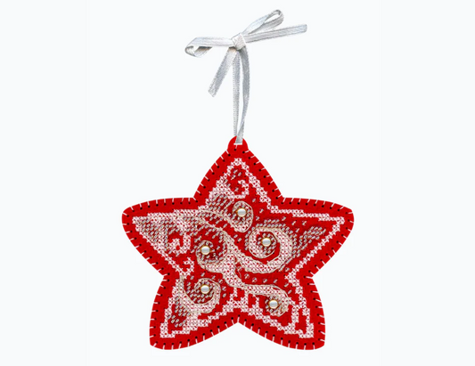 Borduurpakket Kerstboomhanger - Frost Patterns: Little Star ST-1092