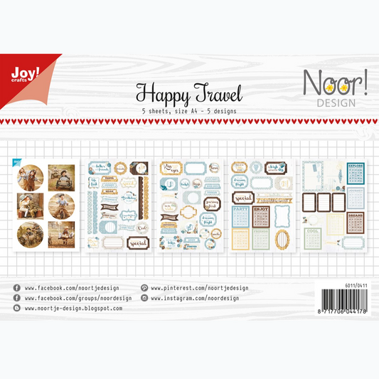 3D Knipvel - Combi Set Noor - Happy Travel 6011-0411
