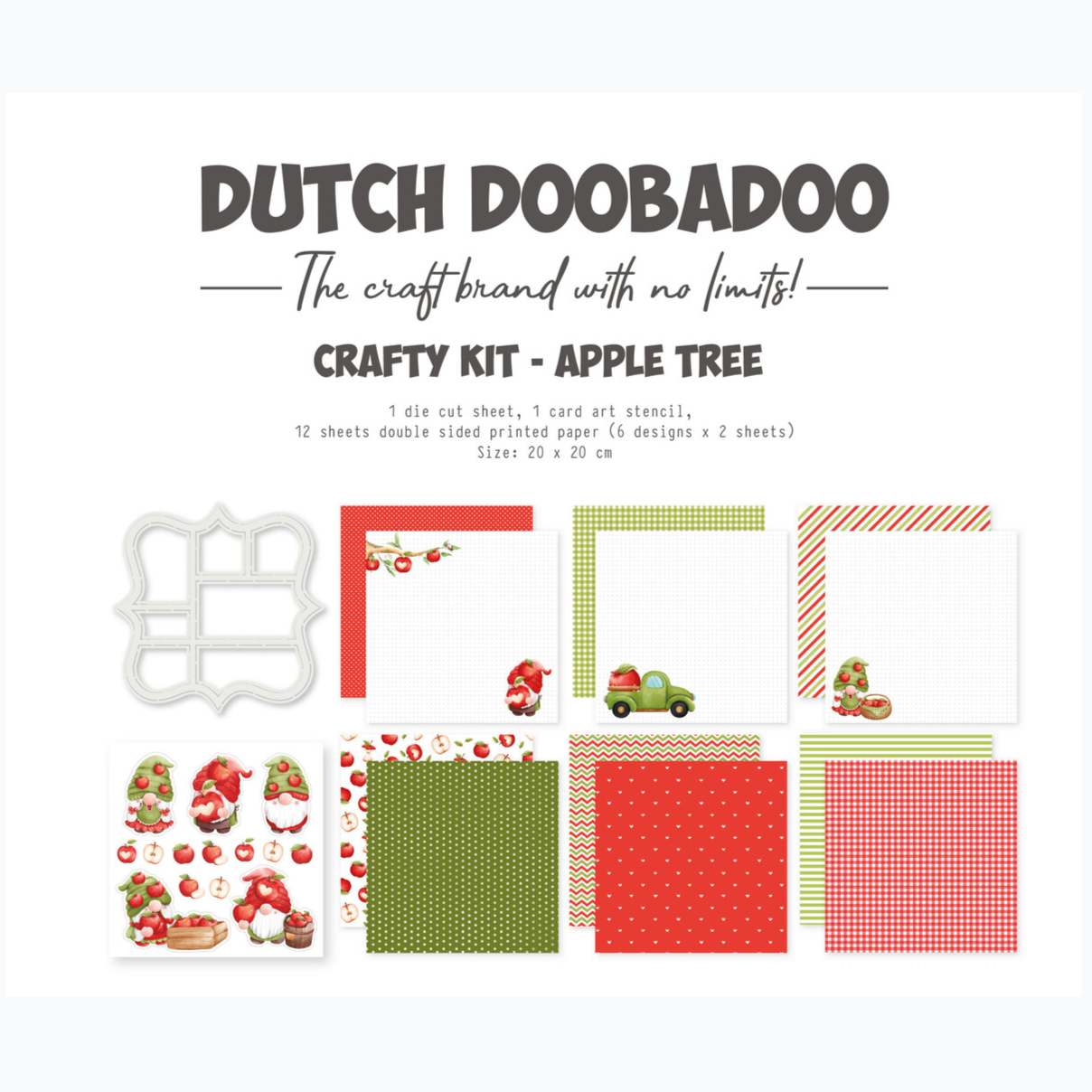 Papierset - DDBD Crafty Kit - Apple Tree