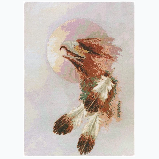 Embroidery kit - Eagle Moon
