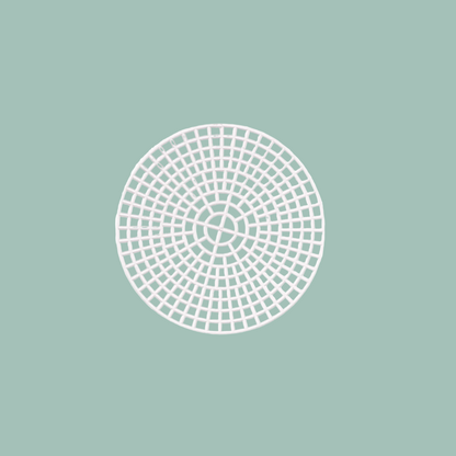 Disques ronds en plastique Stramien petit format - 7 unités