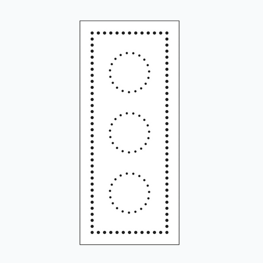 Slimline Stencil - Dotted Circles