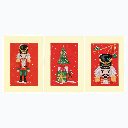 Wenskaart Borduurpakket - Notenkraker - Set Van 3