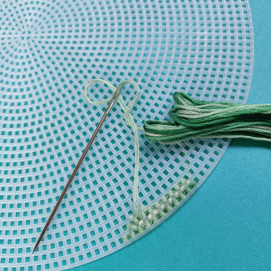 Plastic Stramien Cirkel Groot - 7 ct