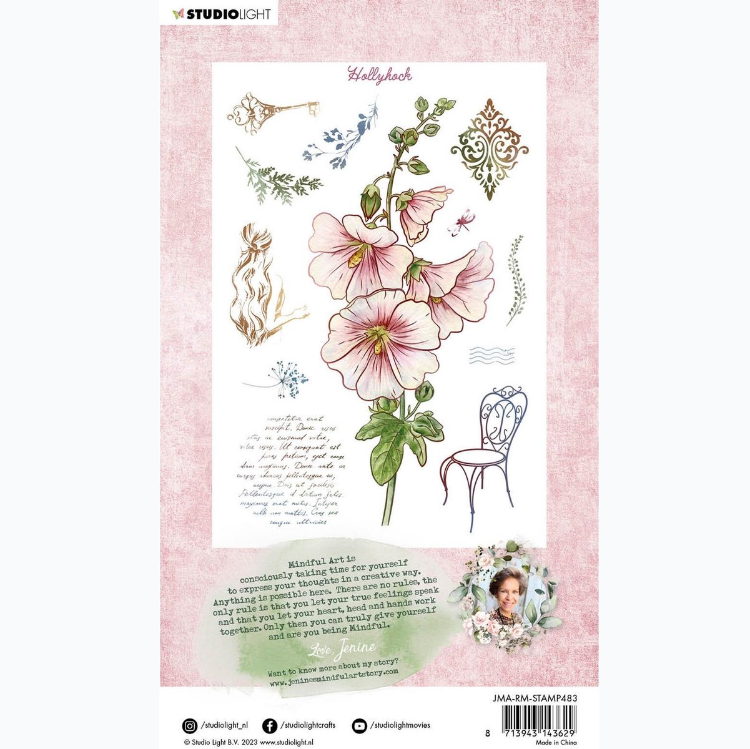 Clear Stamp - Romantic Moments - Hollyhock