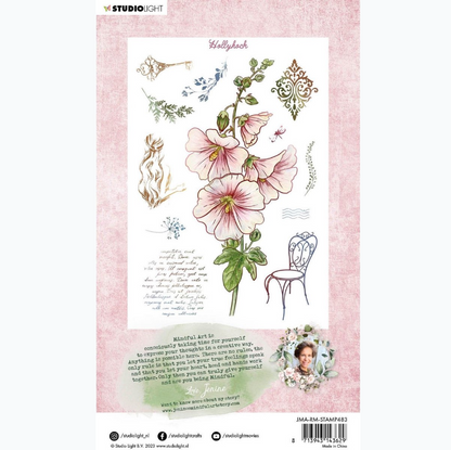 Clear Stamp - Romantic Moments - Hollyhock