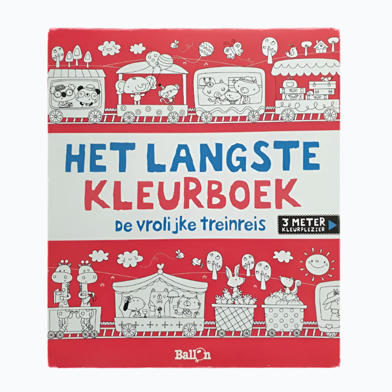 The Longest Coloring Book: The Happy Train Ride
