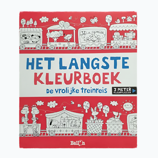 Het Langste Kleurboek: De Vrolijke Treinreis