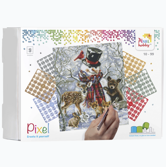 Pixelhobby - Pixel Classic 9 Basisplaten - Snowman Animals 90117