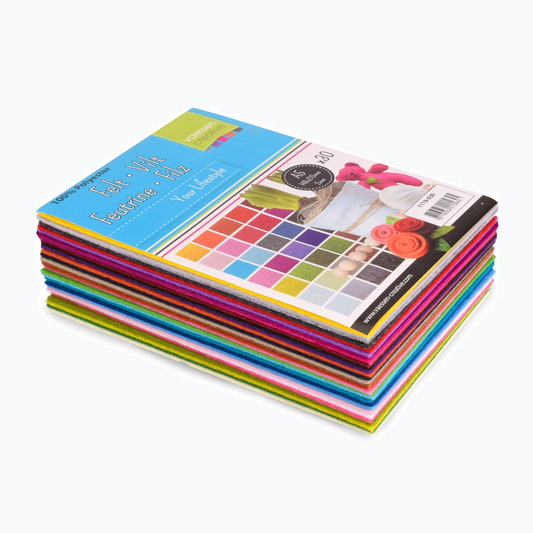 Felt Package A5 Assortment - 2 mm - 30 Pieces